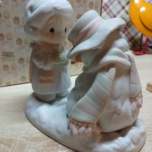 NWT Precious Moments We're Going to Miss You Christmas Holiday Ceramic Figurine - Picture 7 of 16